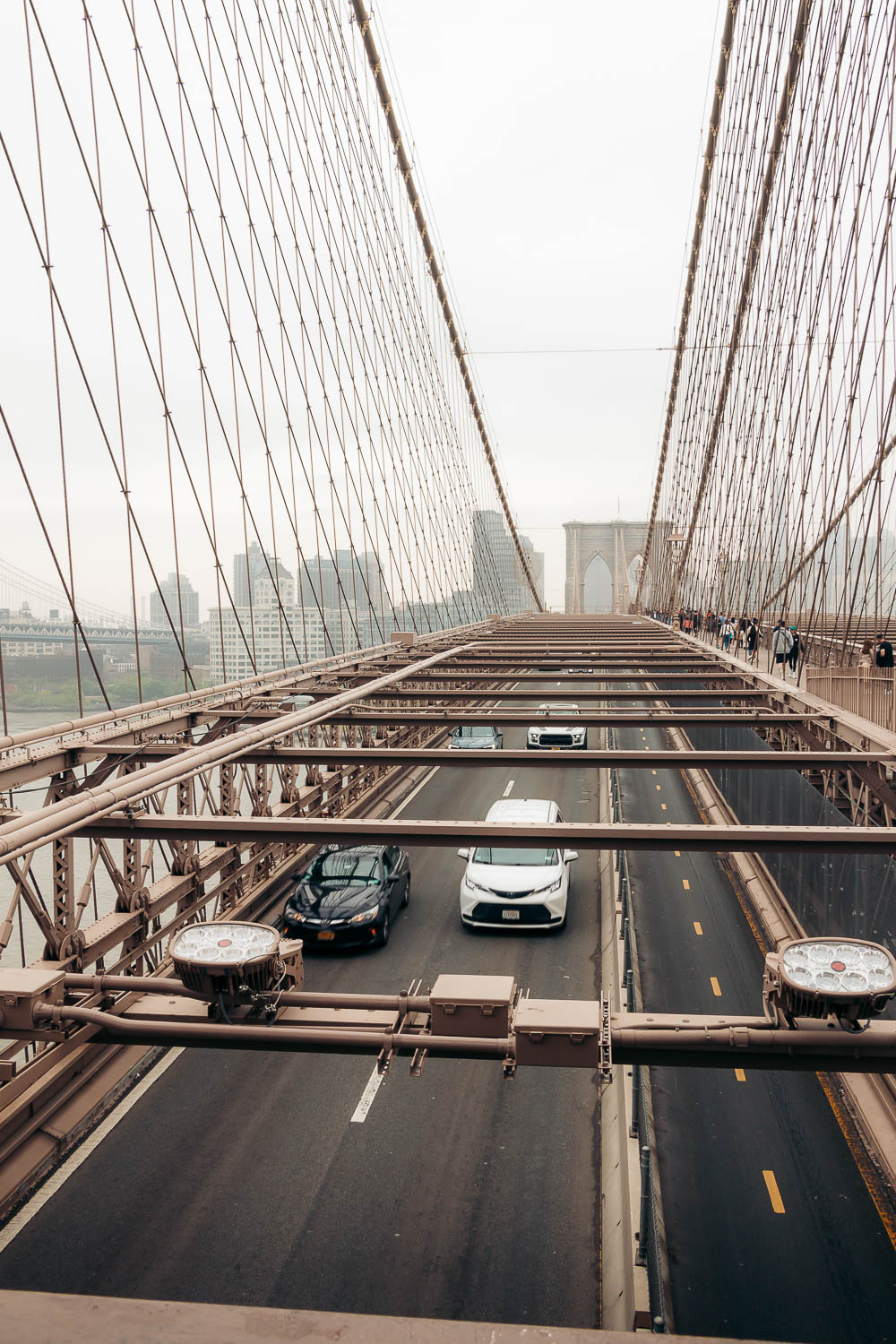 Walking across Brooklyn Bridge | Roads and Destinations